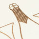 Elegant Flat Note Cards with Engraved Champagne Glasses Image 3 of 3